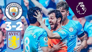 HIGHLIGHTS  Man City 32 Aston Villa  CHAMPIONS AGAIN  Gundogan two goals amp Rodri [upl. by Hinch761]