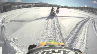 Trail Tech Voyager Snowmobile McCall Idaho [upl. by Nosnibor]