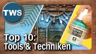 10 wichtige Tools amp Techniken die mein TabletopLeben veränderten Gelände Miniaturen bemalenTWS [upl. by Naicul]