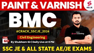 Building Material Civil  Paint and Varnish  Building Material for SSC JE 2024  by Shubham Sir [upl. by Ahsielat]