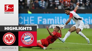 SGE Saves Draw In Injury Time  Eintracht Frankfurt  Bayern München 33  Highlights  MD 6 [upl. by Cristal]