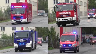 Tanklasterunfall sorgt für Großeinsatz Einsatzfahrten Feuerwehr Rettungsdienst amp THW [upl. by Margarethe]