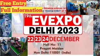 EV Expo Delhi 2023  Full Tour  Electric scooter [upl. by Kalin]