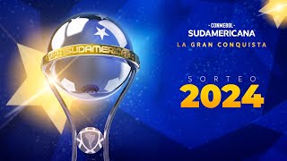 EN VIVO  SORTEO FASE DE GRUPOS  CONMEBOL SUDAMERICANA 2024 [upl. by Drofniw530]