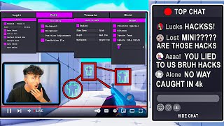 I pretended to USE HACKS ON LIVESTREAMRoblox Rivals [upl. by Dlaner976]