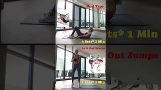 Heel TapsIn amp Out Jumps muscletoningexercises fatburningworkoutforwomen everydayfitness [upl. by Salvay252]