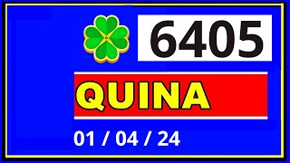 Quina 6405  Resultado da Quina Concurso 6405 [upl. by Forrester]