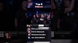 Top 5 WALKOUTS in the UFC ufc mma 👊🔥 [upl. by Assillim]