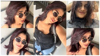 HAIR TRANSFORMATION  NEW WOLF HAIRCUT amp HAIR COLOR  Sruthy sathyan [upl. by Good]