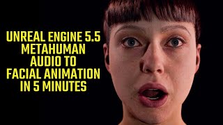 Unreal Engine 55 Metahuman Audio to Facial Animation Tutorial [upl. by Enamrahc]