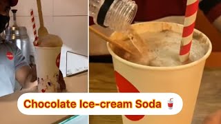 Ice Cream Soda  Double Chocolate Soda for Rs 140 [upl. by Akiner]