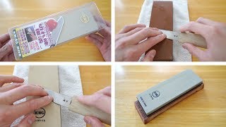 Best BangfortheBuck Sharpening Stone King KW65 Whetstone  How to Sharpen SingleBevel Knife [upl. by Schuh893]