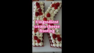 Nonrunny pipeable and quick cream cheese frosting [upl. by Collete]