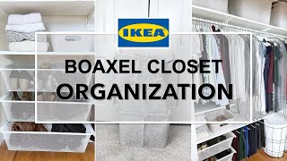 ANOTHER CLOSET MAKEOVER Installing Ikea Boaxel System – master bedroom closet organization [upl. by Omar26]