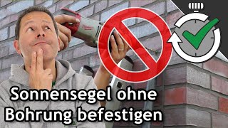 Sonnensegel ohne bohren befestigen Wie geht das  Quick Tips ☀️ Pina [upl. by Dloreh]