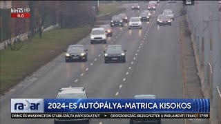 Radar  2024es Autópályamatrica kisokos 20240109  HÍR TV [upl. by Nicky349]