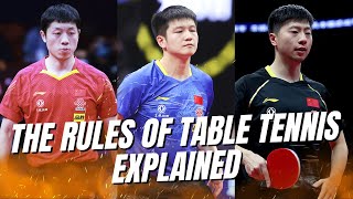 The Rules of Table Tennis  EXPLAINED [upl. by Ahseyi937]