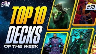 TOP 10 BEST DECKS IN MARVEL SNAP  Weekly Marvel Snap Meta Report 70 [upl. by Efram606]