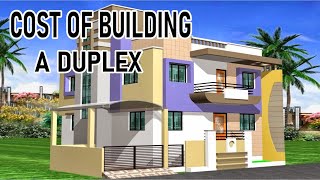 Cost of building a duplex house🏡🏡 [upl. by Yttiy]