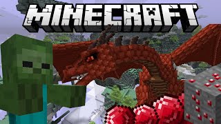 MINECRAFT REDISCOVERED MOD Red Dragons Giants Ruby Ore [upl. by Irret]