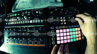 Drumbrute Impact  Circuit Mono Station  Live techno Jam [upl. by Eeima]