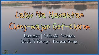 Labis Na Nasaktan Karaoke  Korean Version  Chongmajun Gotchorom Karaoke  Baek Ji Young  HD [upl. by Tankoos111]