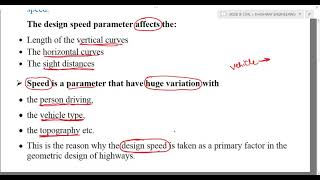 GEOMETRIC DESIGN OF HIGHWAYS DESIGN SPEED OF HIGHWAYSHIGHWAY ENGINEERING PART 12 JKSSB JE CIVIL [upl. by Leira]