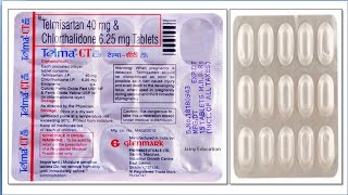 telma ct 40125 in hindi  telmisartan tablet 40 mg in hindi  chlorthalidone 125 [upl. by Gilemette]