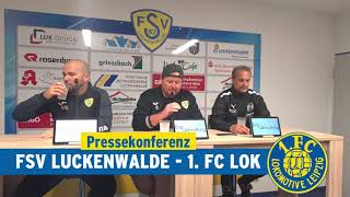 Pressekonferenz nach dem Regionalligaspiel beim FSV Luckenwalde am 30092023 [upl. by Neetsyrk]