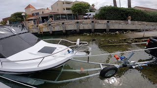 Solo Boat Launch and Retrieve and Trailer set up [upl. by Enyrat]