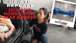 How to Replace 20112015 Honda Civic Rear Bumper Cover [upl. by Malchy]