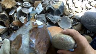 200  12 Spalling Chert Flint for Flintknapping [upl. by Tomaso410]