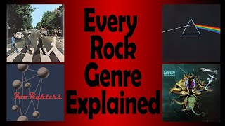 Explaining Every Rock SubGenre  Hosted by Roach [upl. by Sheaff]