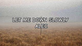 Alec Benjamin  Let Me Down Slowly Lyrics [upl. by Skutchan820]