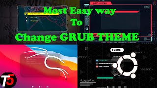 Most Easy way to change GRUB theme in Linux [upl. by Latreece]