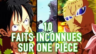 10 FAITS INCONNUS SUR ONE PIECE  BÉTISIER [upl. by Ariat]