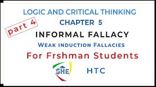 WEAK INDUCTION FALLACY  LOGIC AND CRITICAL THINKING For Freshman Students  part 4 [upl. by Gennifer]