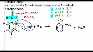 A reação do metilbenzeno com HNO3 em presença de catalisador fornecerá como principal composto [upl. by Jovi]