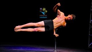 Florida Pole Fitness Championship 2014  Tyler Barnett  Mens Division [upl. by Theta]