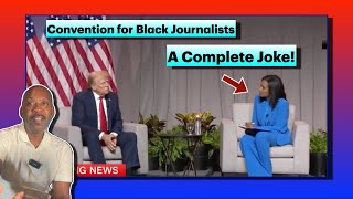 Trump Ambushed At Convention For Black Journalists [upl. by Aisat]