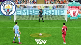 FIFA 24  Manchester City vs Liverpool  Ronaldo vs Messi  Penalty Shootout  PS5 Gameplay [upl. by Skelly]