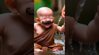 choti si zindagi haske jiynge  cute baby monk cutebaby new songsyoutubeshorts [upl. by Alarice425]