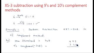 Excess 3 Code  Subtraction  9s and 10s complement  STLD  Lec18 [upl. by Eisen]