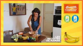 Recette dessert du Banana Bread à la Banane de Guadeloupe amp Martinique [upl. by Marko]