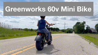 The Greenworks 60v Minibike Review [upl. by Nolava34]