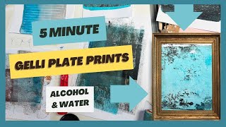 Unlock Stunning Gelli Plate Effects with Alcohol amp Water  Master Transparent vs Opaque Paints [upl. by Stilu100]