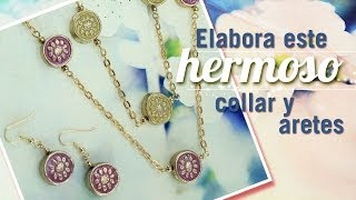 Como hacer un collar con separadores y cadena Ep 21 Kit 23177 [upl. by Toma]