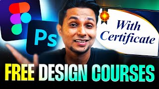 BEST FREE Graphic Design Courses with CERTIFICATES 🔥 UIUX Design Course  Saptarshi Prakash [upl. by Adnama]