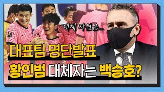 대표팀 명단 분석 부상 폭탄 대표팀 어떤 선수가 부상 선수를 대체할까 [upl. by Neerbas]