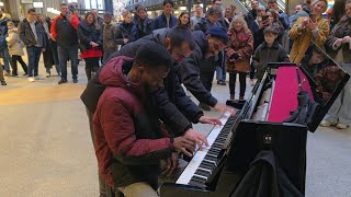 Shoppers Are Astonished Watching This Trio Unbelievable Pianists [upl. by Alejandro438]